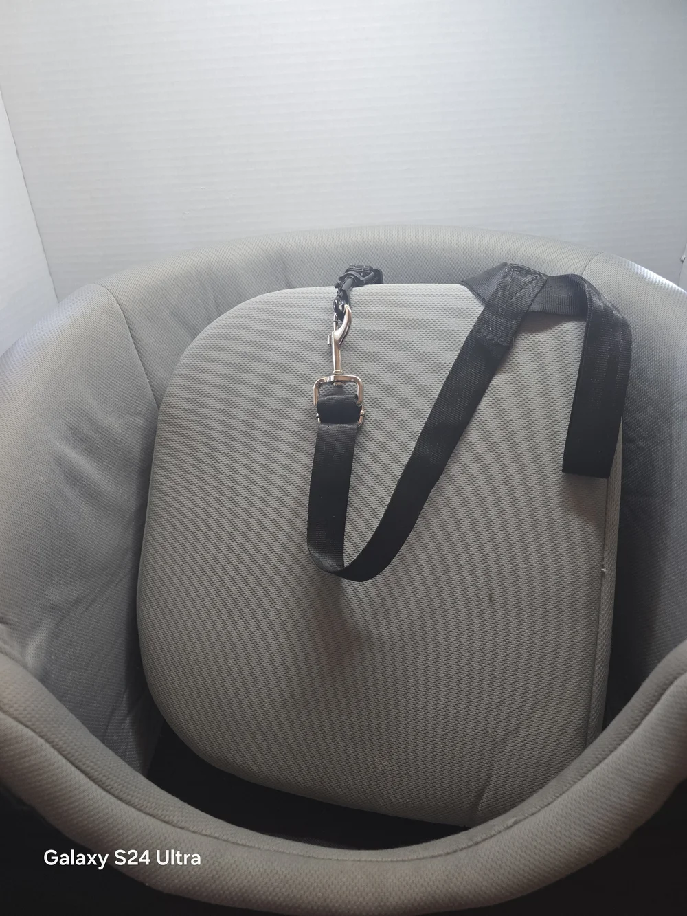 Trixie Gray and Black Pet Car Seat — Cozy Travel Booster